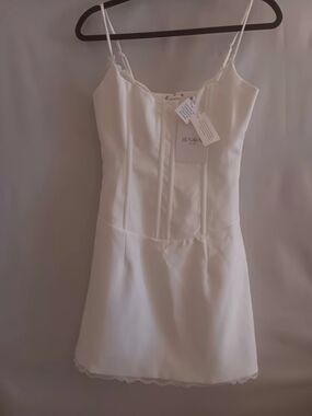 NWT Runaway The Label Bustier Mini Dress White - Size Large